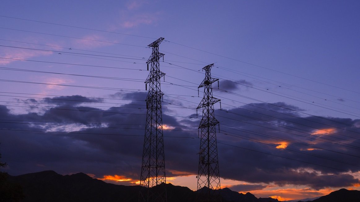 Power Lines during Sunset