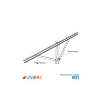 Unirac Ground Fixed Tilt Diagonal Brace Assembly 30deg Shared Rail, 404032