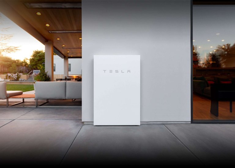 Tesla power wall installed on a home 