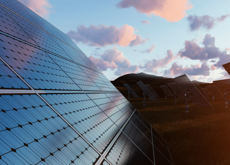 Solar field at Dusk 