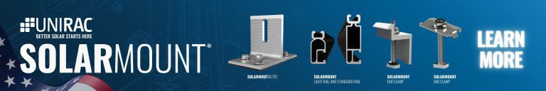 Unirac Solarmount Product Banner