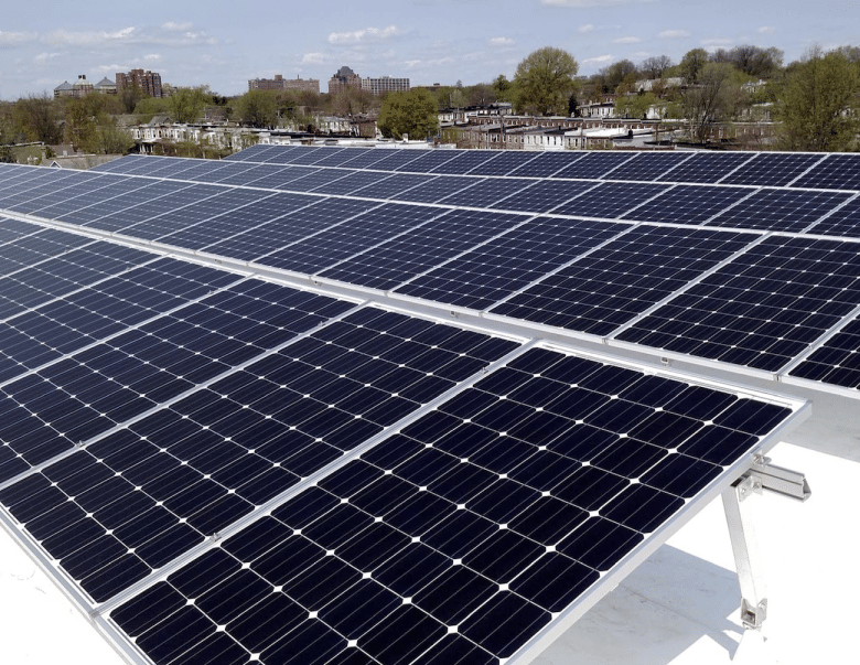 Waverly School commercial solar installation project.