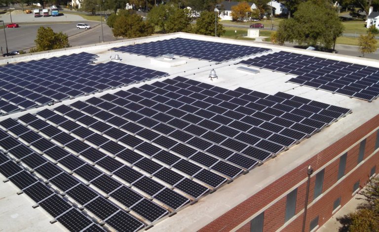 VA Commercial solar installation project in Wichita, KS.