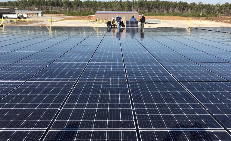 Jinko Solar Panels on Massive Commercial Installation