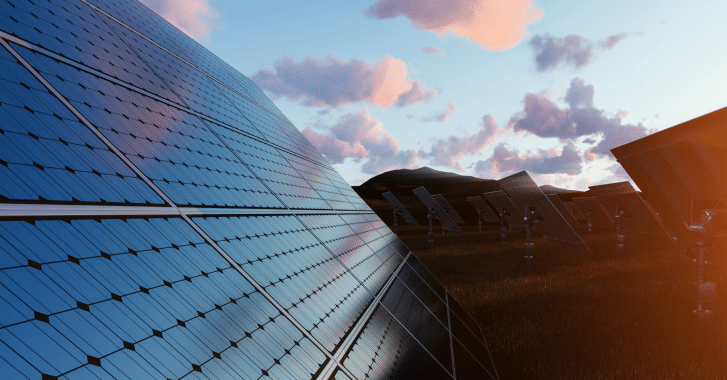 Solar field at Dusk 