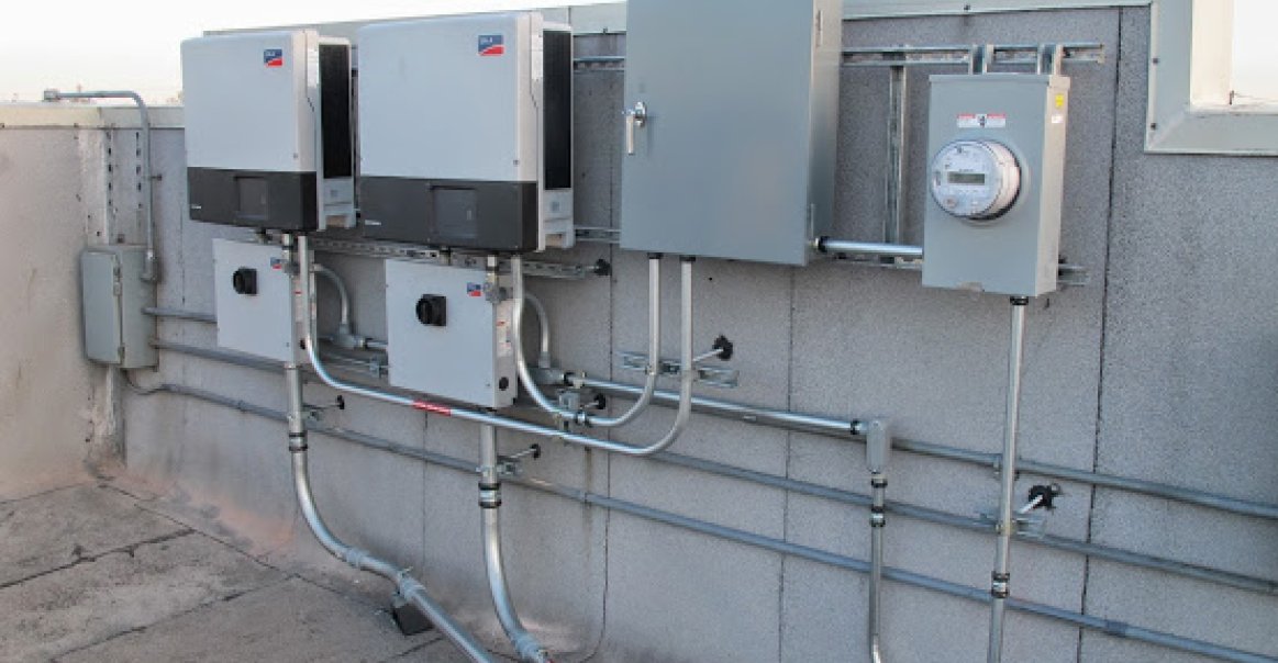 Energy storage system from commercial installation in Balitmore, MD.
