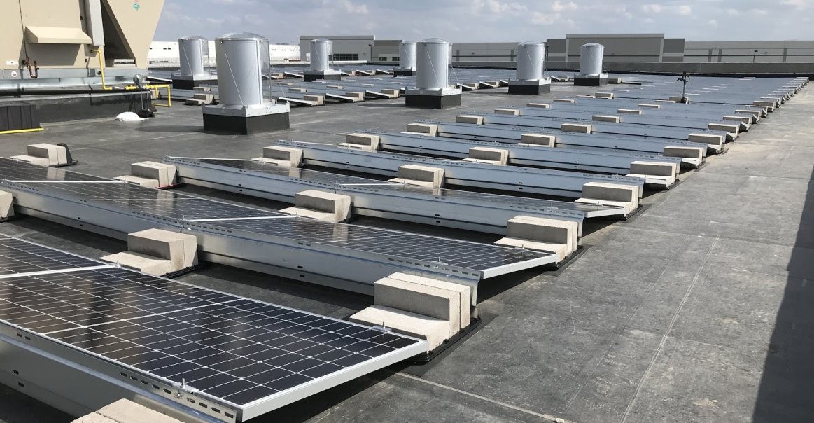 EcoFoot2+ flat roof racking system