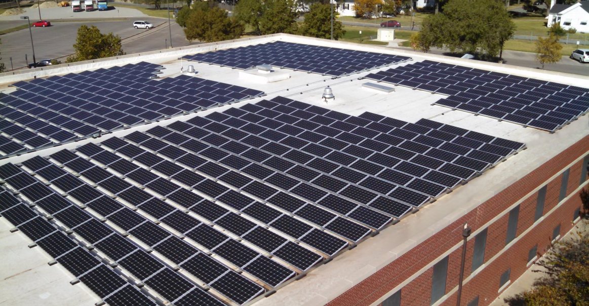 VA Commercial solar installation project in Wichita, KS.