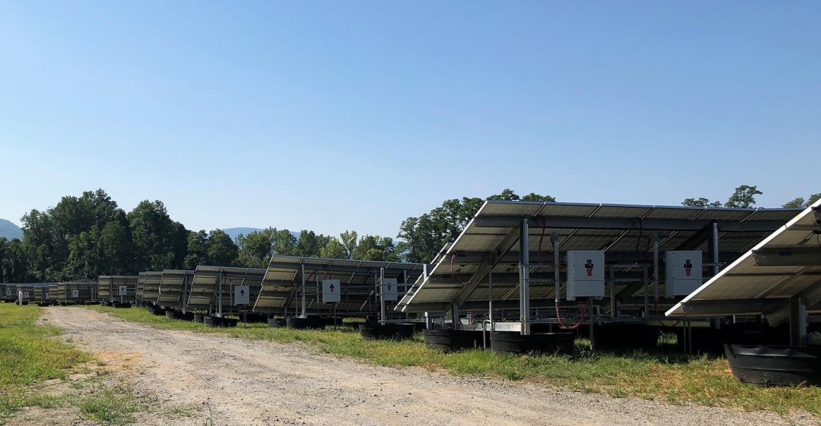 Solar Panels on Landfill