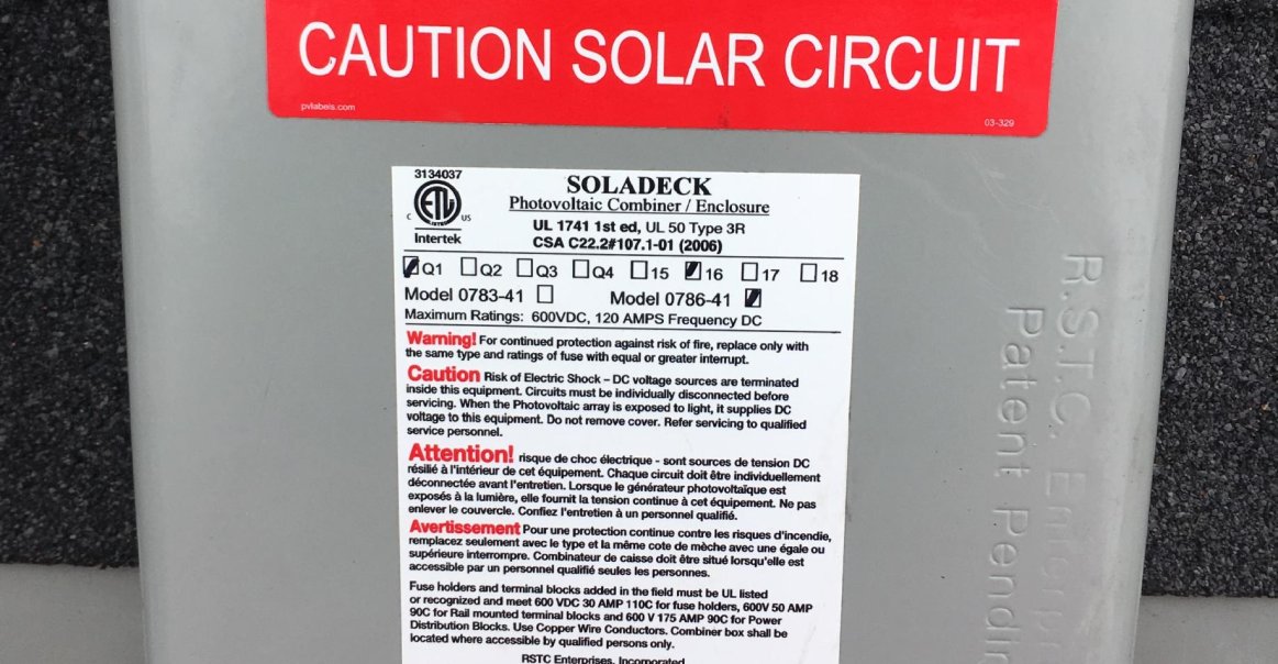 Residential Solar Project Combiner Box