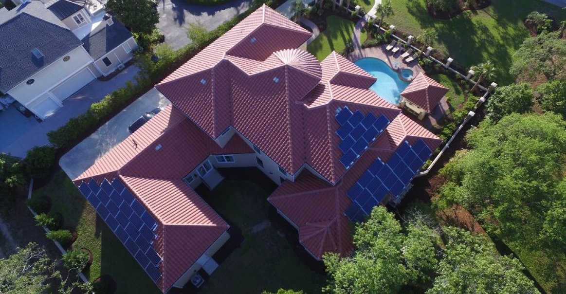 Drone Image of Monarch Solar Installation