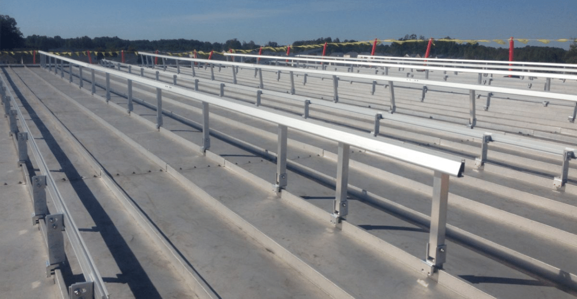 Solar Racking on Commercial Property