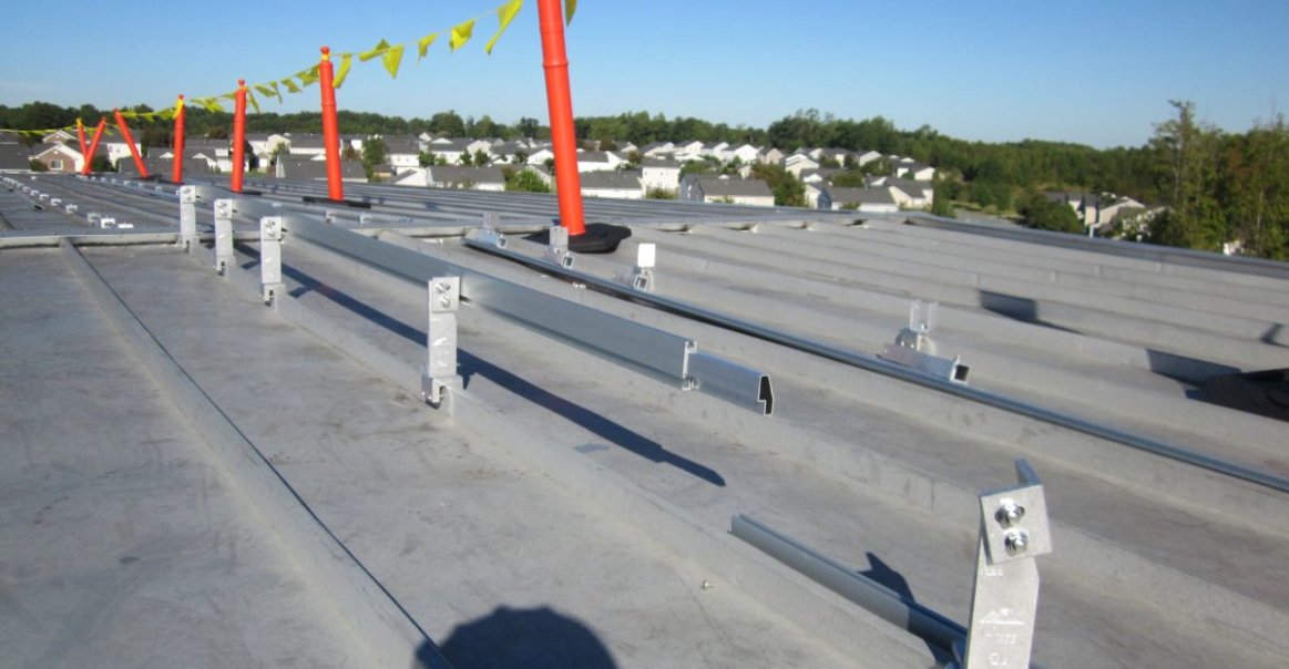 Safety Measure at Commercial Solar Installation Site