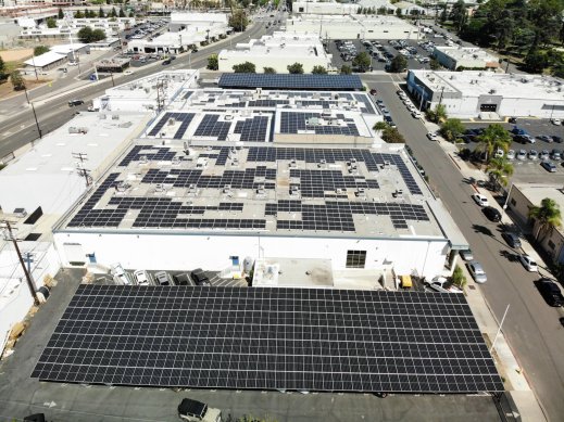 Commercial microgrid project with STAAR Surgery in Orange County. 