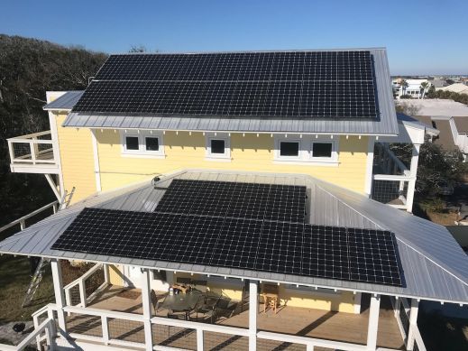 LG Solar Panels on Residential Project