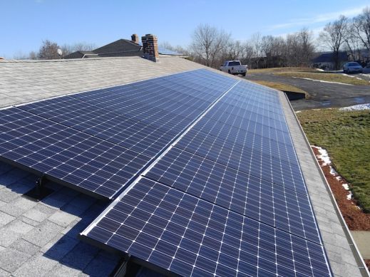 Panasonic Solar Panels on Residential Roof