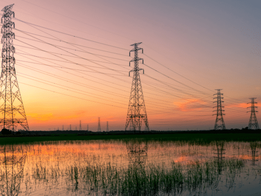 Power line development projects.